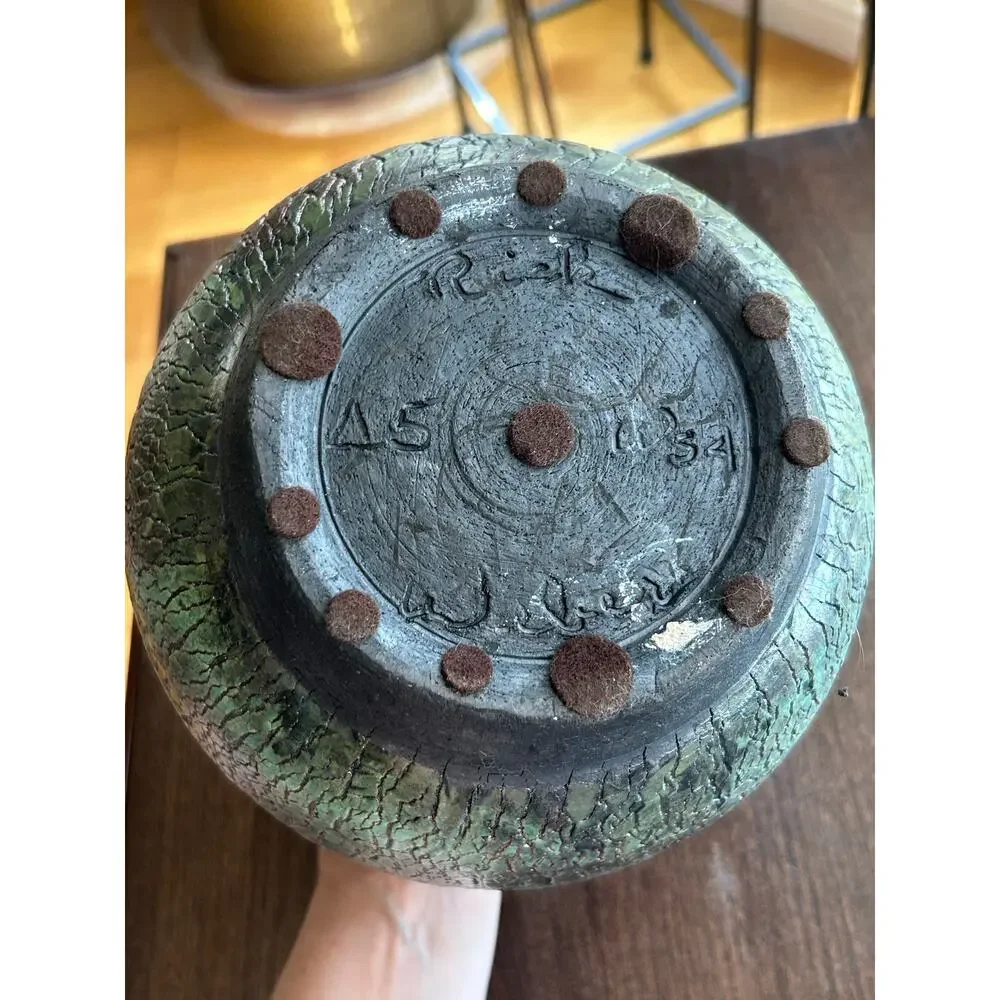 Handmade vintage raku